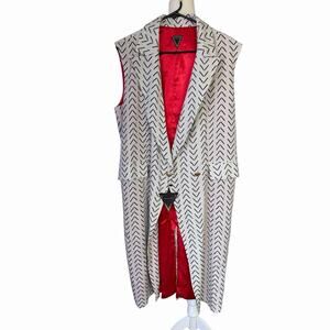 NGO Bolingo Oya Vest Womens L/XL Linen Blend Classic New With Tags Career City